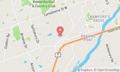 map, Shorelines Casino Peterborough