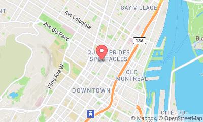 map, École de danse contemporaine de Montréal