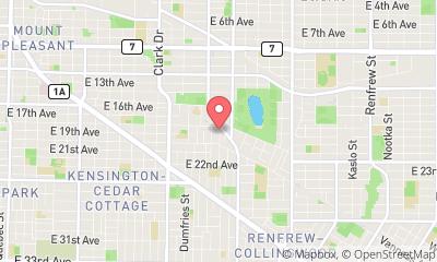 map, Kensington Judo Club