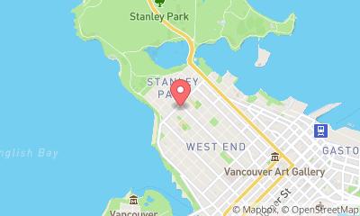 map, YVR Travel Service Denman Place Mall - Vancouver Travel Agency