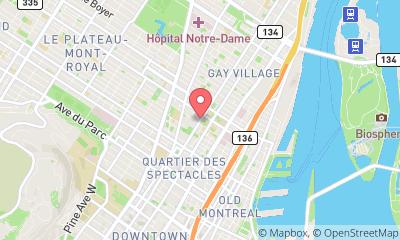 map, Cinémathèque québécoise