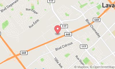 map, Figure Skating Club The Silver Blades Laval