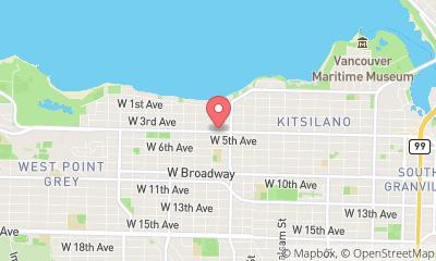 map, Purple Dragon Kitsilano Martial Arts