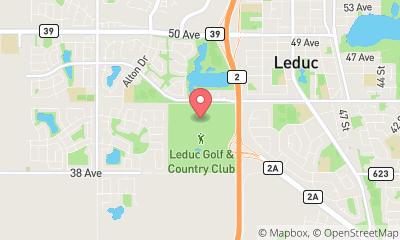 map, Leduc Golf & Country Club