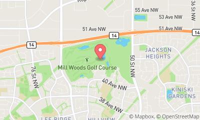 map, Mill Woods Golf Course