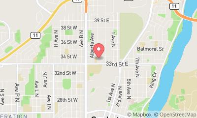 map, Fitness Focus Saskatoon