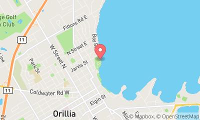 map, Couchiching Beach Park