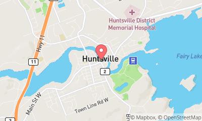 map, Algonquin Outfitters - Huntsville