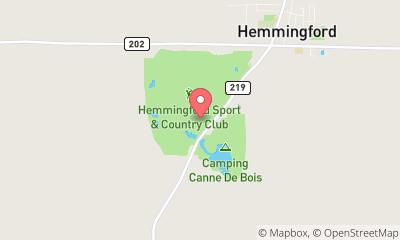 map, Club de Golf De Hemmingford