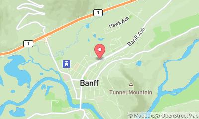 map, Banff International Hostel