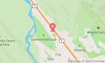 map, Travel Alberta Canmore Visitor Information Centre