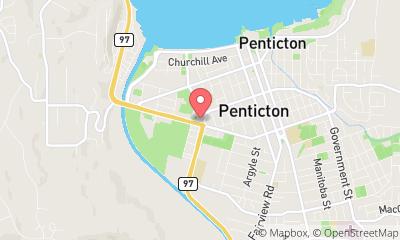 map, Cascades Casino Penticton