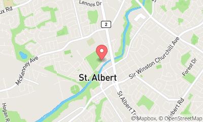 map, St. Albert Tennis Club