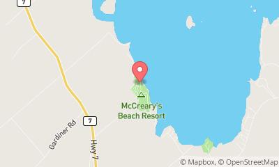 map, McCreary's Beach Resort