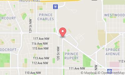 map, Airport Road W & Kingsway