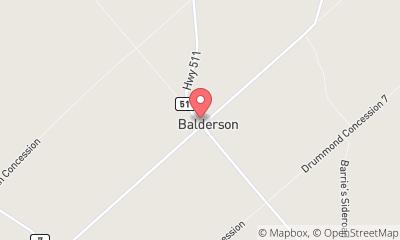 map, Balderson Village Cheese Store
