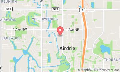 map, Landmark Cinemas Roxy Airdrie