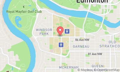 map, University of Alberta