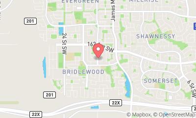 map, Direct Line Accommodation Calgary