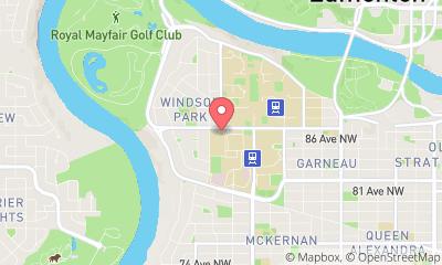 map, University of Alberta - Hotel