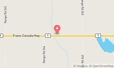 map, Strathmore Highway Camping