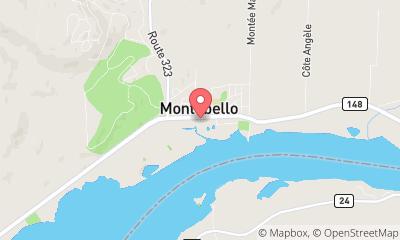 map, Tourist Information Office of Montebello
