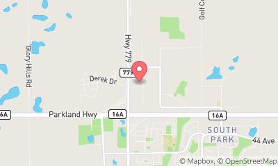 map, Parkland Equipment Rentals