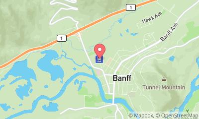 map, Banff Visitor Information Kiosk
