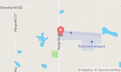 map, Parkland Airport