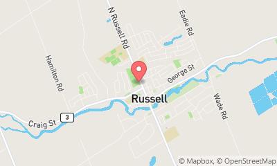 map, Russell Arena