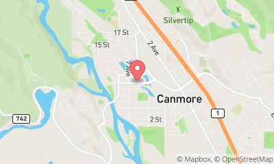 map, Tour Canmore