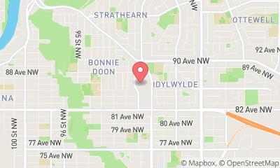 map, Bonnie Doon Bowling Lanes