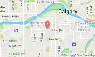 map, Western Canadian Place Fitness Centre