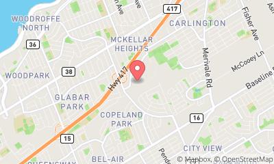 map, Ottawa Chito-Kai Karate School Inc