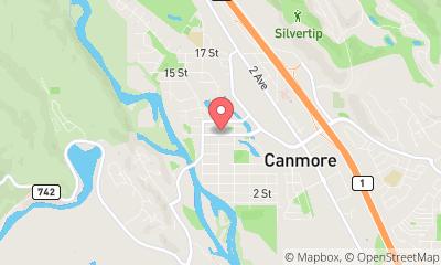 map, The Canmore Hotel Hostel