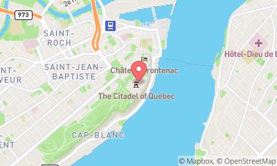 map, La Citadelle de Québec