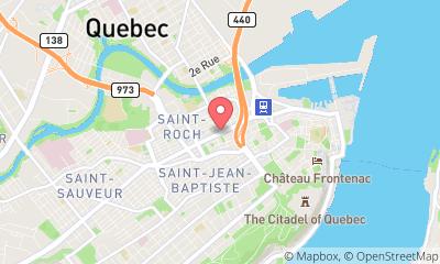 map, Bureau Festival d'été de Quebec