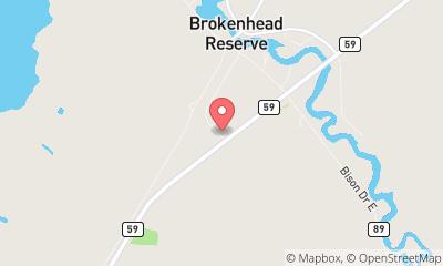 map, Brokenhead Grocery