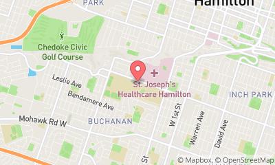 map, Residence & Conference Centre - Hamilton