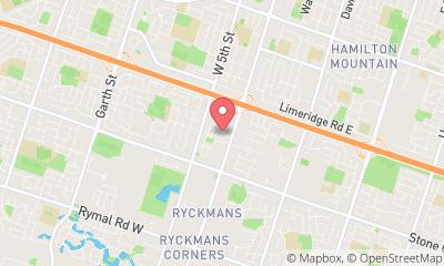 map, Courtyard by Marriott Hamilton