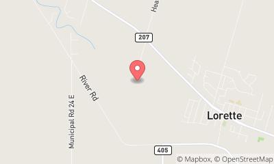 map, Lorette Golf Course