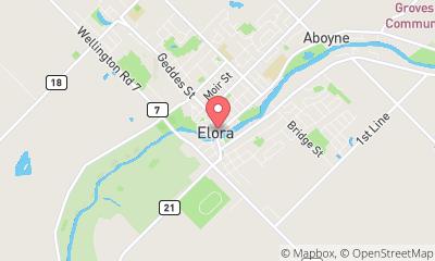 map, Elora & Fergus Tourism