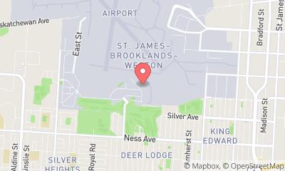 map, Avflight Winnipeg