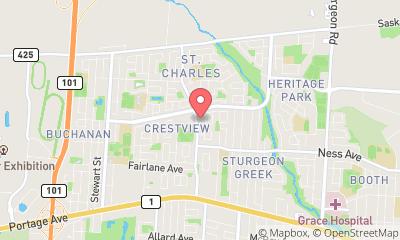 map, Gracie Jiu-Jitsu Winnipeg