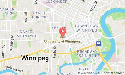 map, The University of Winnipeg