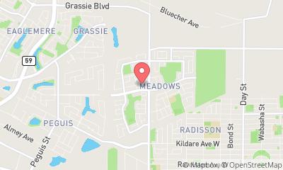 map, Anytime Fitness Transcona