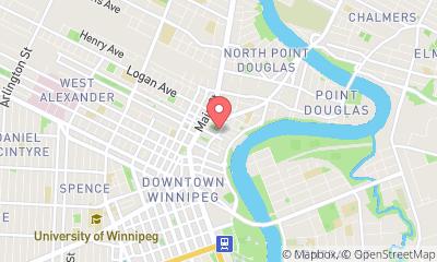 map, Sport Manitoba Fitness Centre