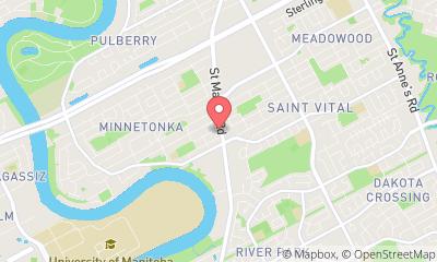 map, Institute of Dance of Manitoba