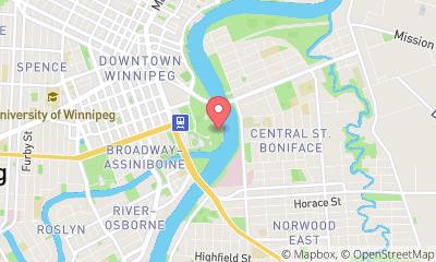 map, The Forks National Historic Site