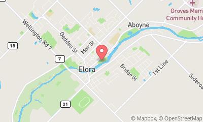 map, Riverfest Elora